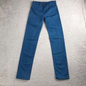 Blue Delta Jeans Womens 25x30‎ Low Rise Skinny Made In USA Bespoke Luxury Denim